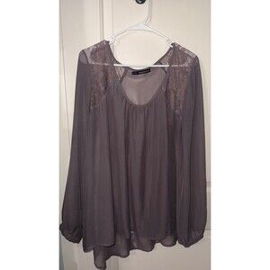 Maurice’s purple gray sz 2 shirt